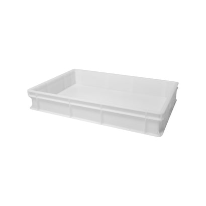 Stackable Pizza Dough Box Base White 600x400x100mm