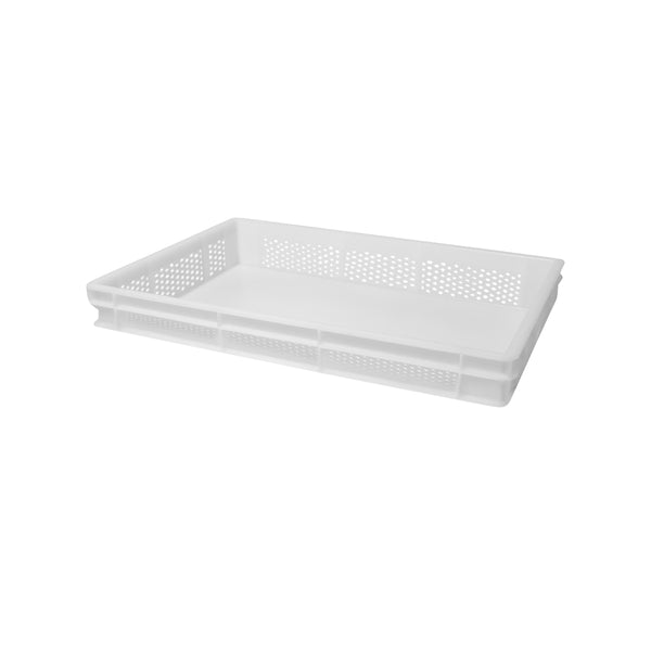 57.6007.N Stackable Pizza Dough Perforated Box Base White 600x400x70mm Globe Importers Adelaide Hospitality Supplies