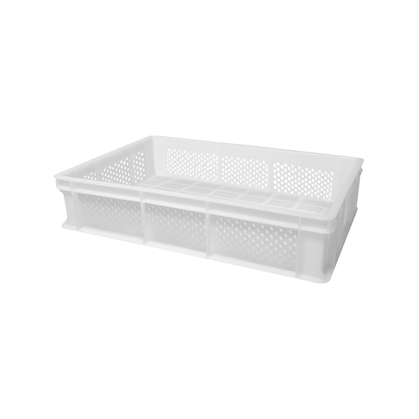 57.6013.N Stackable Pizza Dough Perforated Box Base White 600x400x130mm Globe Importers Adelaide Hospitality Supplies