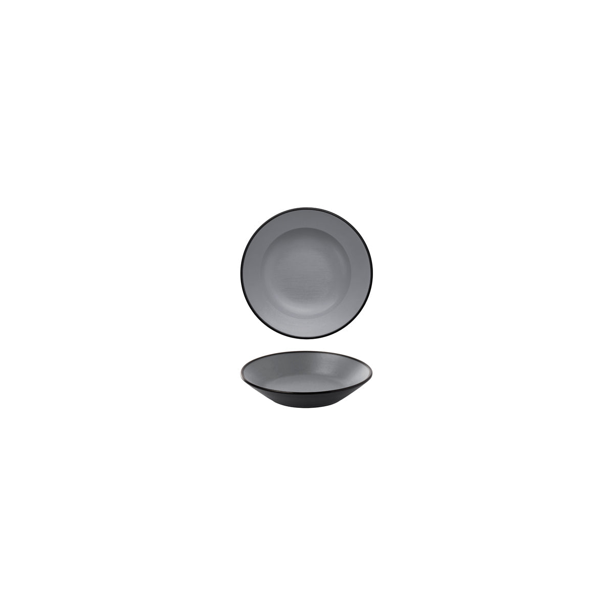 72.828101.G COU COU Melamine Dual Colour Grey & Black Sauce Dish 95mm Globe Importers Adelaide Hospitality Supplies