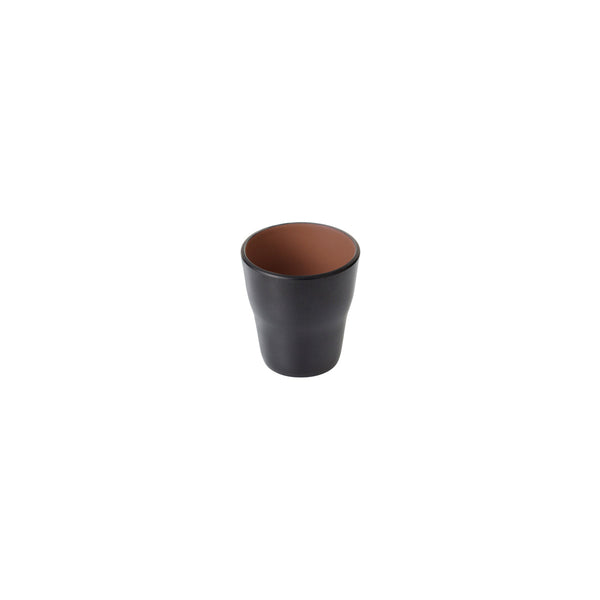 72.828161.BN COU COU Melamine Dual Colour Brown & Black Tumbler 150ml Globe Importers Adelaide Hospitality Supplies