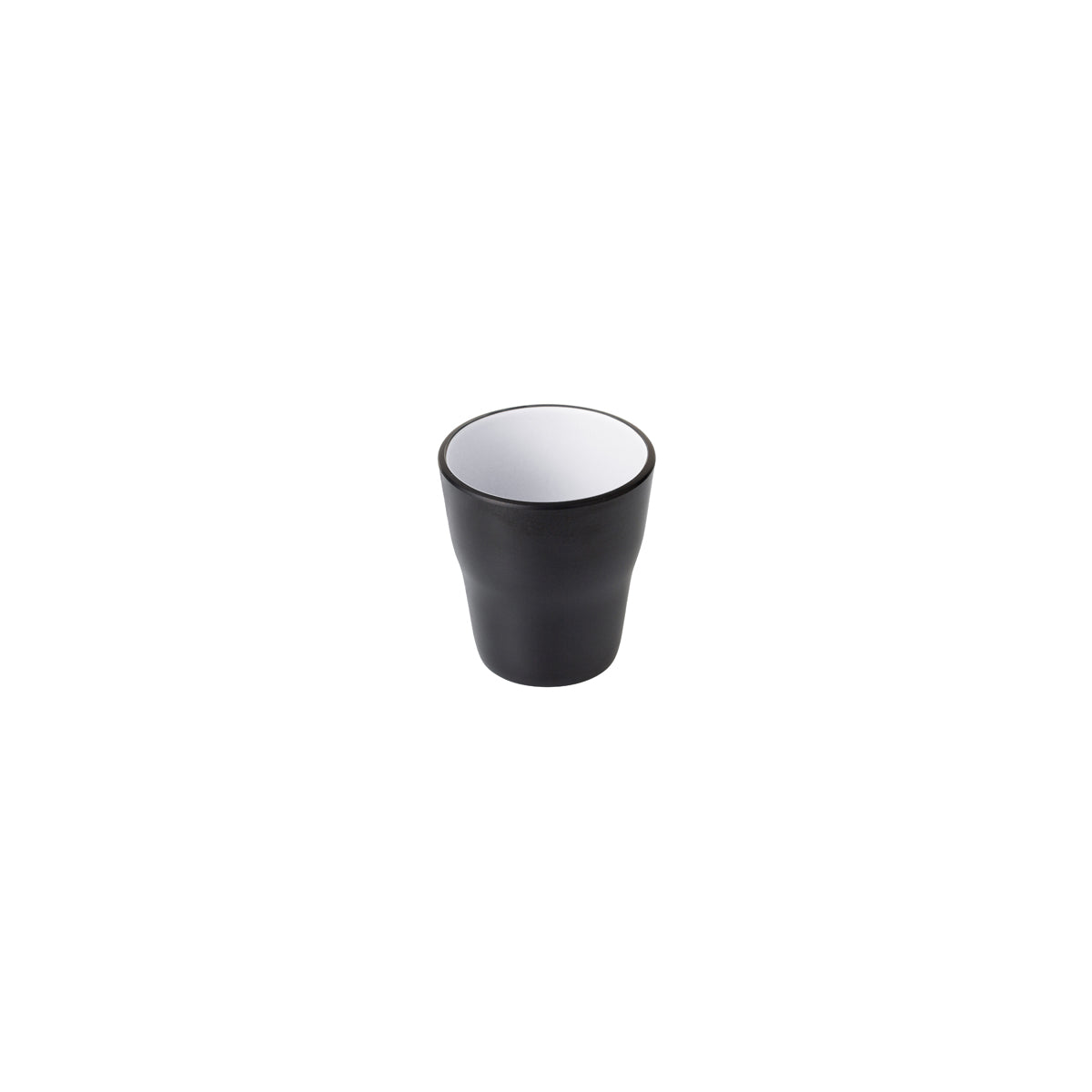 72.828161.W COU COU Melamine Dual Colour White & Black Tumbler 150ml Globe Importers Adelaide Hospitality Supplies