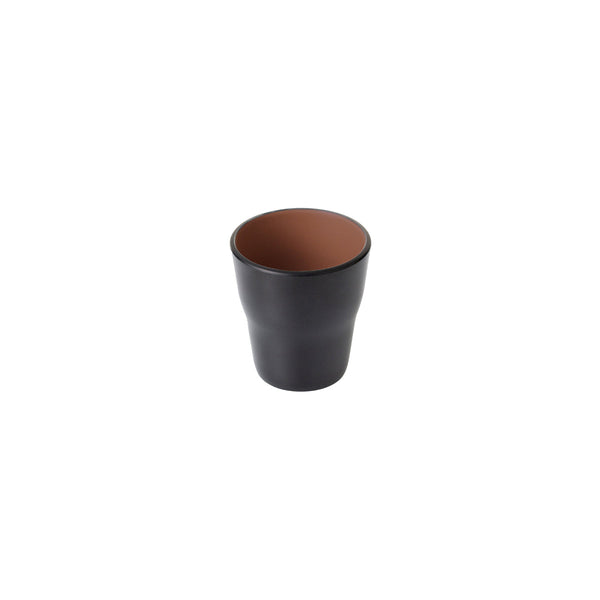 72.828162.BN COU COU Melamine Dual Colour Brown & Black Tumbler 260ml Globe Importers Adelaide Hospitality Supplies