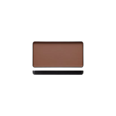 COU COU Melamine Dual Colour Brown & Black Rectangular Platter 250x120mm