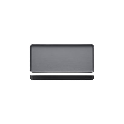 COU COU Melamine Dual Colour Grey & Black Rectangular Platter 290x130mm