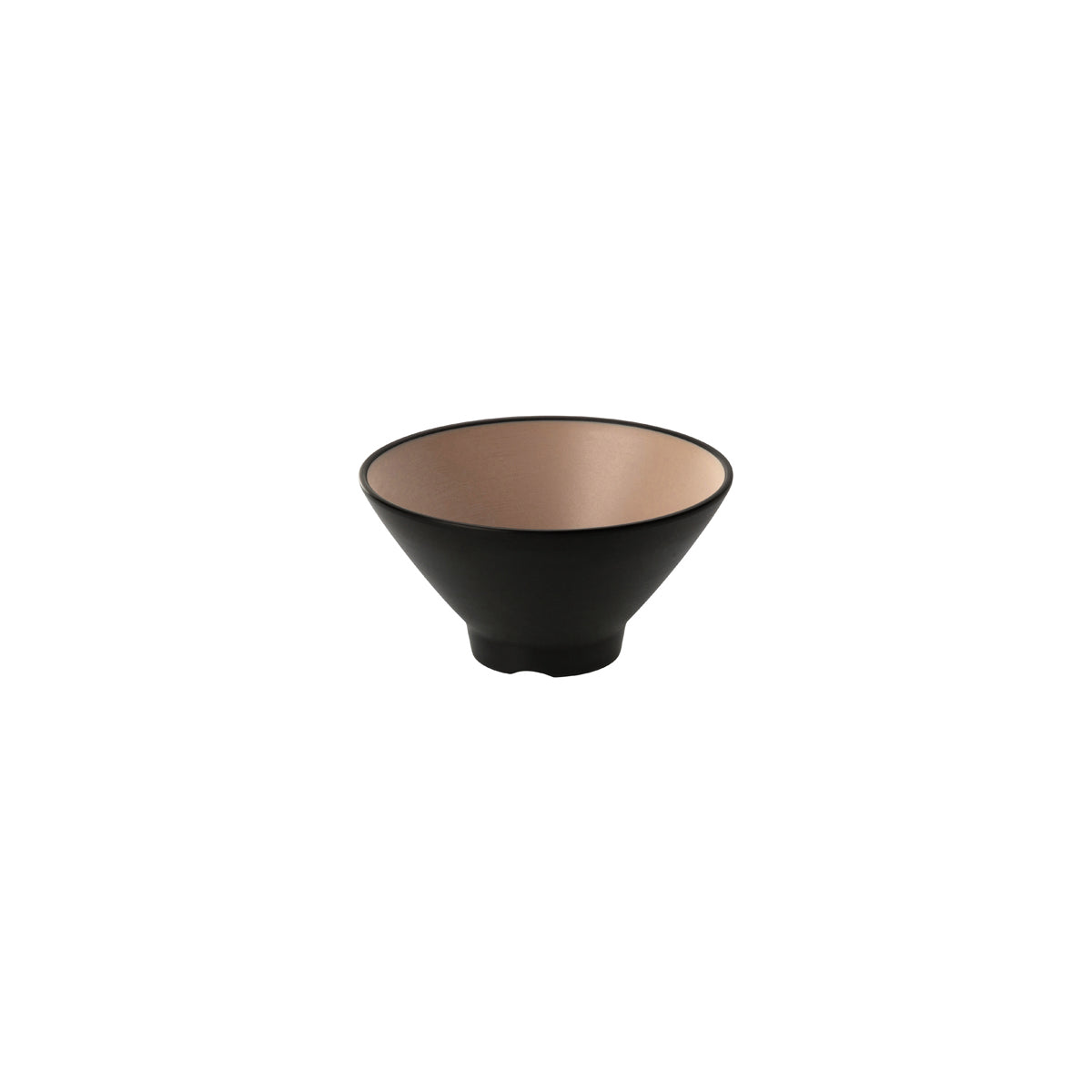 72.828403.BE COU COU Melamine Dual Colour Beige & Black V-Shape Bowl 178mm/920ml Globe Importers Adelaide Hospitality Supplies