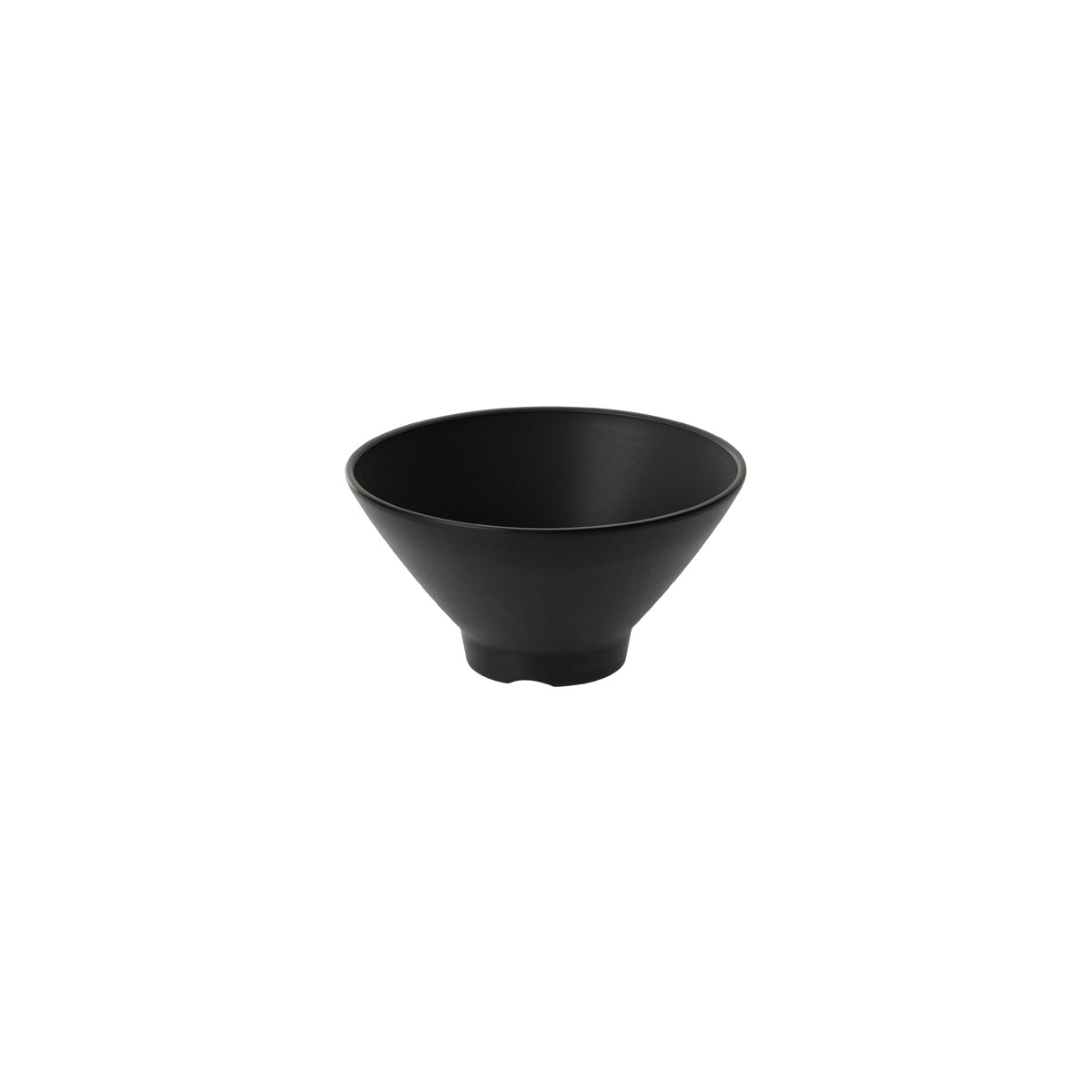 72.828404.BK COU COU Melamine Dual Colour Black & Black V-Shape Bowl 205mm/1.38lt Globe Importers Adelaide Hospitality Supplies