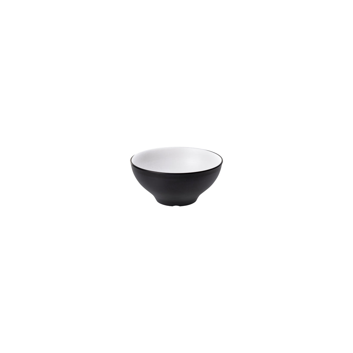 72.828411.W COU COU Melamine Dual Colour White & Black Noodle Bowl 110mm/300ml Globe Importers Adelaide Hospitality Supplies