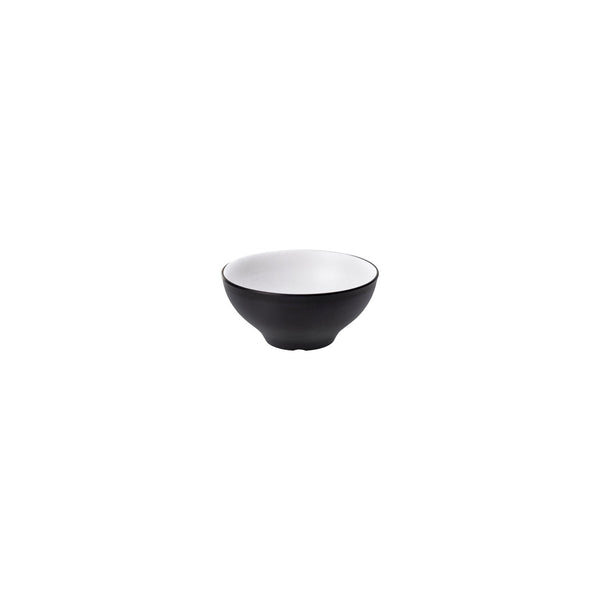 72.828411.W COU COU Melamine Dual Colour White & Black Noodle Bowl 110mm/300ml Globe Importers Adelaide Hospitality Supplies
