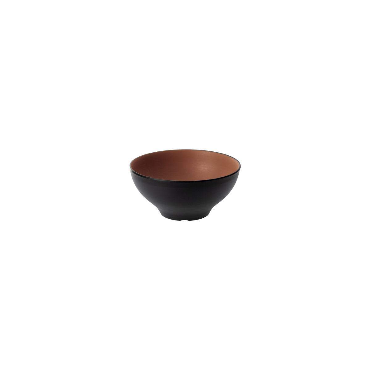 72.828412.BN COU COU Melamine Dual Colour Brown & Black Noodle Bowl 150mm/680ml Globe Importers Adelaide Hospitality Supplies