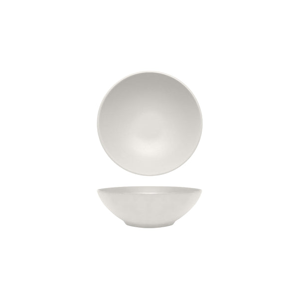 72.828422.AW COU COU Melamine Dual Colour White & White Round Bowl 187mm/800ml Globe Importers Adelaide Hospitality Supplies