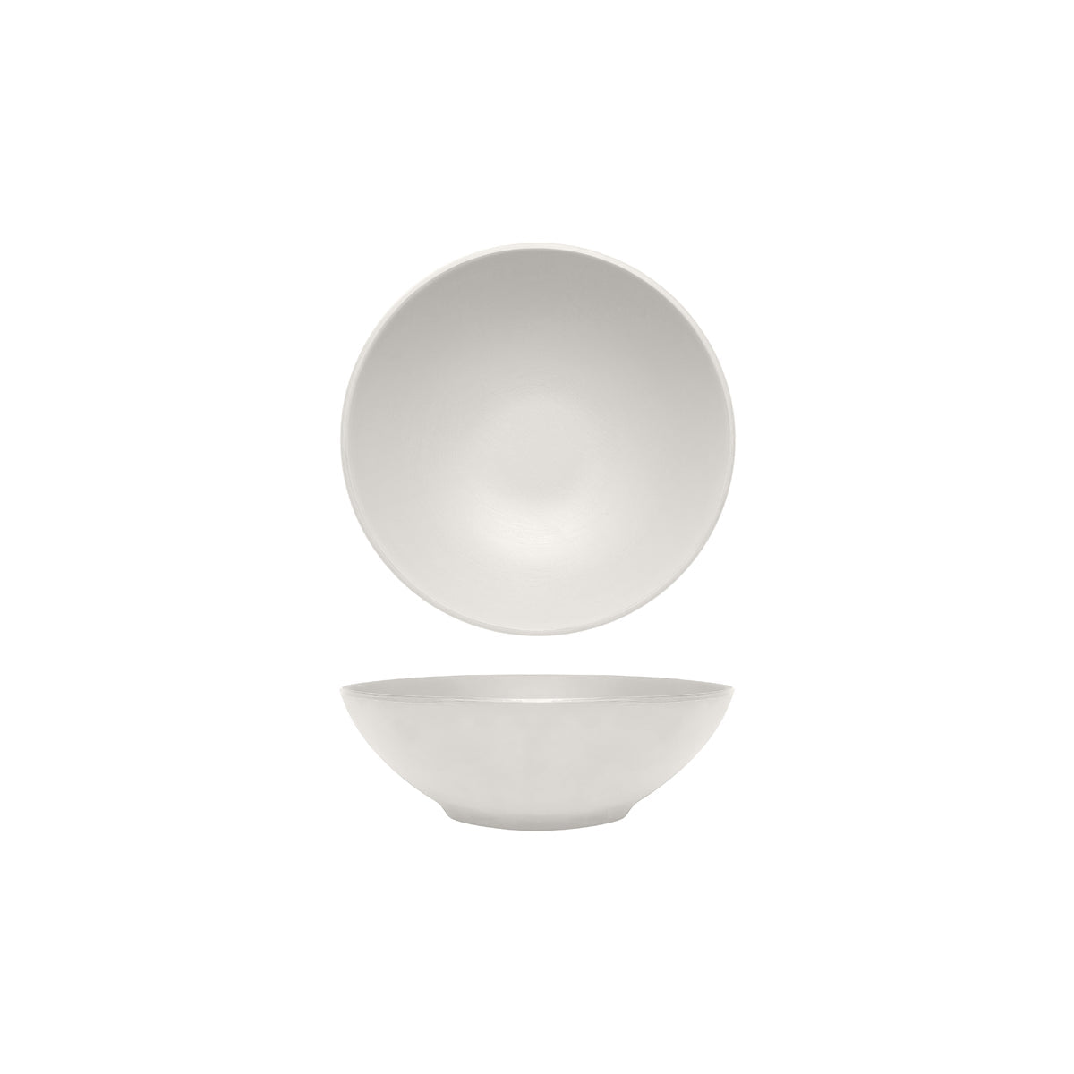 72.828423.AW COU COU Melamine Dual Colour White & White Round Bowl 210mm/1.28lt Globe Importers Adelaide Hospitality Supplies