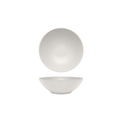 COU COU Melamine Dual Colour White & White Round Bowl 210mm/1.28lt