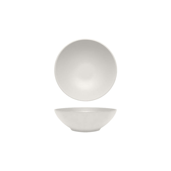 72.828423.AW COU COU Melamine Dual Colour White & White Round Bowl 210mm/1.28lt Globe Importers Adelaide Hospitality Supplies