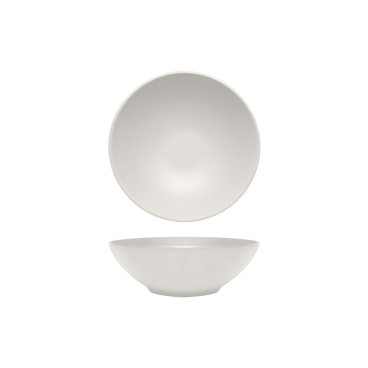 72.828424.AW COU COU Melamine Dual Colour White & White Round Bowl 240mm/1.7lt Globe Importers Adelaide Hospitality Supplies