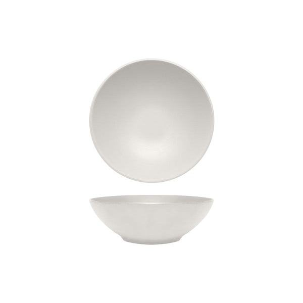 72.828424.AW COU COU Melamine Dual Colour White & White Round Bowl 240mm/1.7lt Globe Importers Adelaide Hospitality Supplies