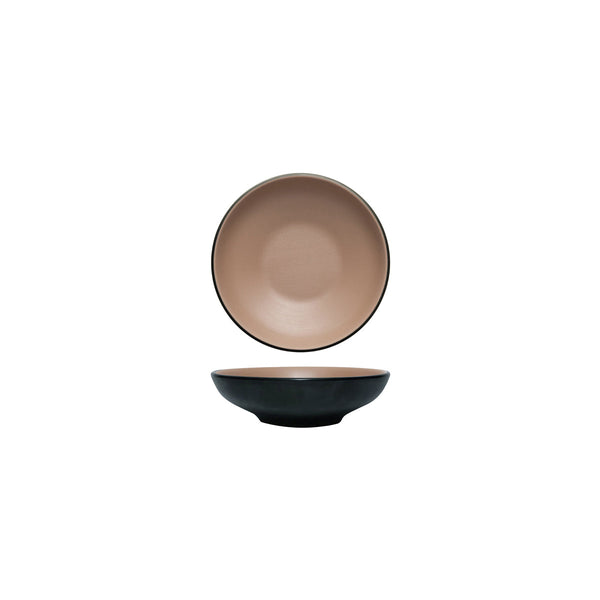 72.828432.BE COU COU Melamine Dual Colour Beige & Black Round Bowl 150mm/320ml Globe Importers Adelaide Hospitality Supplies