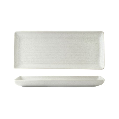 Zuma Frost Rectangular Ribbed Platter 335x140mm (12/ctn)