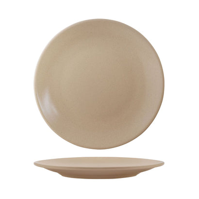 Zuma Sand Round Coupe Plate 230mm (24/ctn)