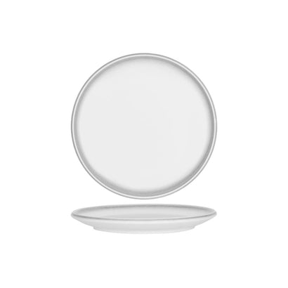 Tablekraft Bistro Frosted Steel Round Coupe Plate 280mm (12/ctn)