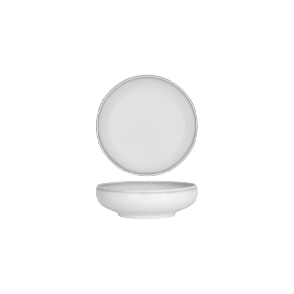903017 Tablekraft Bistro Frosted Steel Round Deep Coupe Bowl 185mm / 800ml Globe Importers Adelaide Hospitality Supplies