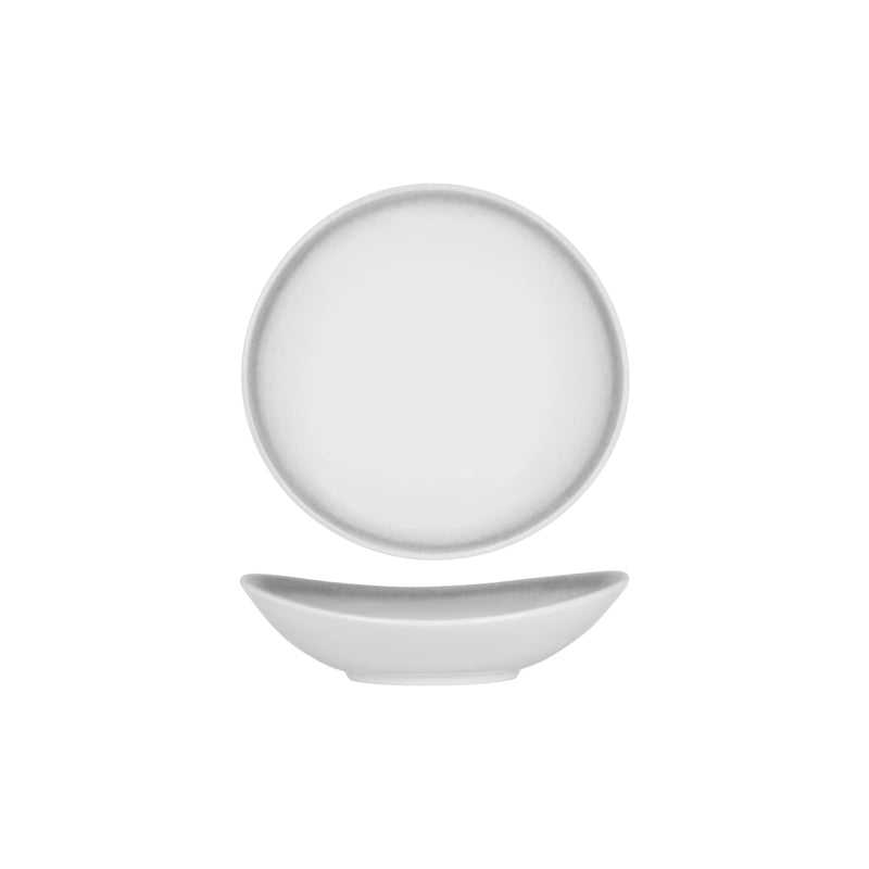 903040 Tablekraft Bistro Frosted Steel Organic Plate 240x239mm / 870ml Globe Importers Adelaide Hospitality Supplies