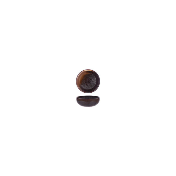 907702 Tablekraft Urban Coffee Dust Round Sauce Dish 78x30mm / 75ml Globe Importers Adelaide Hospitality Supplies