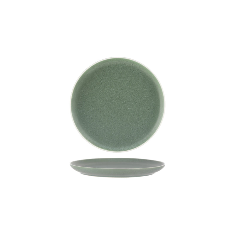 908108 Tablekraft Urban Green Round Coupe Plate 203mm Globe Importers Adelaide Hospitality Supplies
