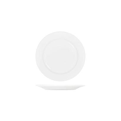 Tablekraft Core White Round Wide Rim Plate 225mm (36/ctn)