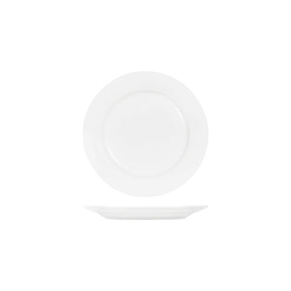 Tablekraft Core White Round Wide Rim Plate 250mm (24/ctn)