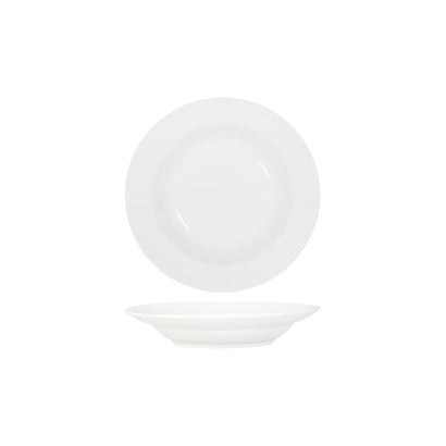 Tablekraft Core White Pasta / Soup Bowl Wide Rim 250mm (24/ctn)