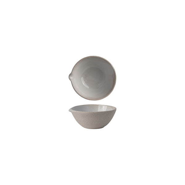 POTTR Gembrook White Round Bowl with Spout 130x120x50mm / 370ml