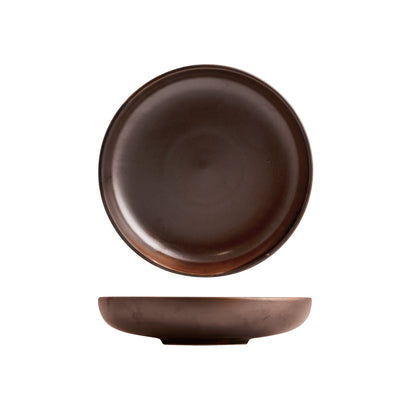 Moda Porcelain Rust Round Share Bowl 250x60mm / 1630ml (12/ctn)
