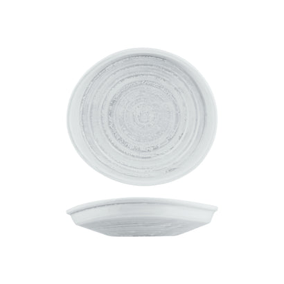 Moda Porcelain Willow Organic Bowl / Plate 255x235x50mm (12/ctn)