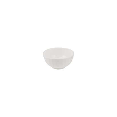 Moda Porcelain Snow Scalloped Round Bowl 115x60mm / 275ml (48/ctn)