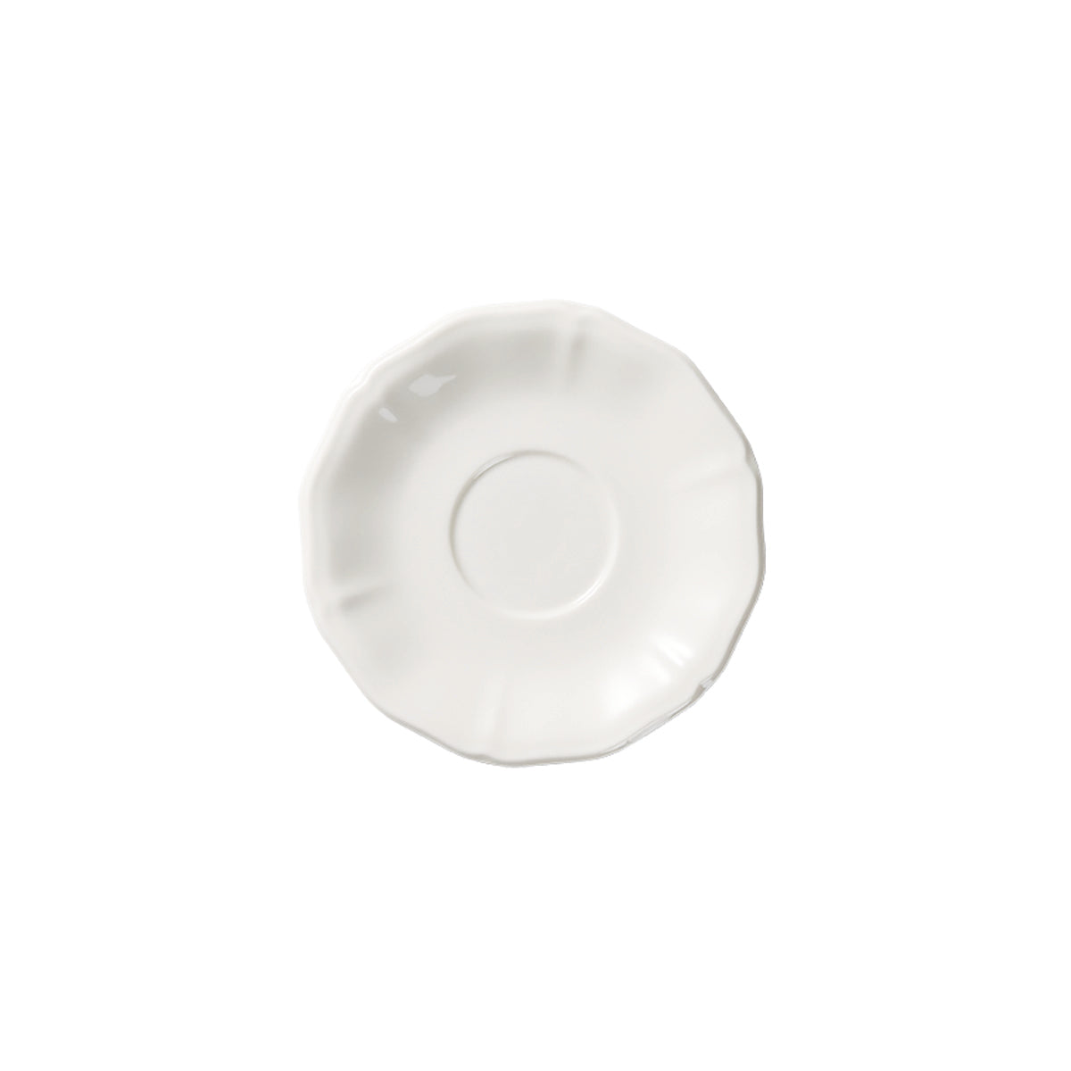  94306 Luzerne Astoria White Saucer to Suit Tea / Coffee Cup 154mm Globe Importers Adelaide Hopsitality Supplies