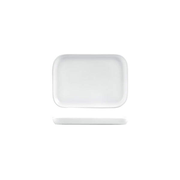 978701 Bevande Bianco Rectangular Tray 180x130x20mm Globe Importers Adelaide Hospitality Supplies