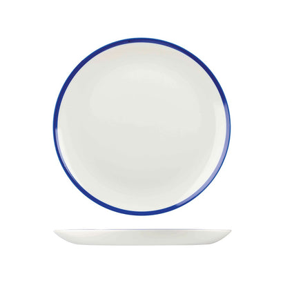 Churchill Retro Blue Round Coupe Plate 260mm (12/ctn)