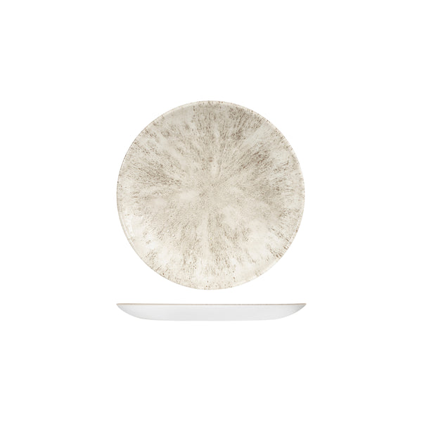 72.9974116.AG Churchill Studio Prints Stone Agate Grey Round Coupe Plate 165mm Globe Importers Adelaide Hospitality Supplies
