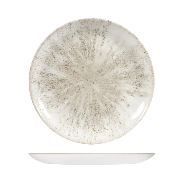 72.9974129.AG Churchill Studio Prints Stone Agate Grey Round Coupe Plate 288mm Globe Importers Adelaide Hospitality Supplies