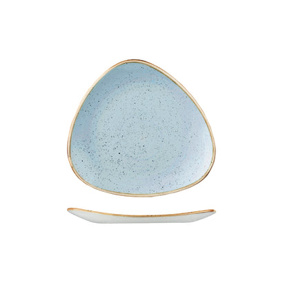 Churchill Stonecast Duck Egg Triangular Plate 229x229mm