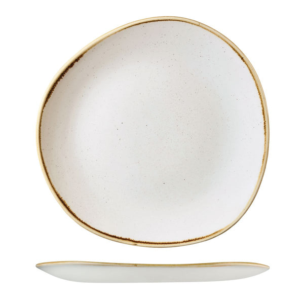 72.9979128.W Churchill Stonecast Barley White Round Organic Plate 286mm Globe Importers Adelaide Hospitality Supplies