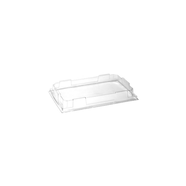 BP.BB-STL-L-PET BioPak Clear PET Sushi Tray Lid Large 210x132x26mm Globe Importers Adelaide Hospitality Supplies