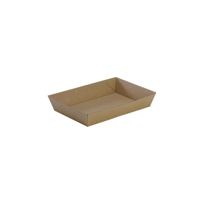 BioPak FSC™ BioBoard Tray No.4 Kraft 228x152x45mm (250/ctn)