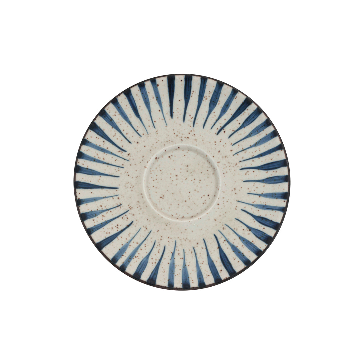 70.BW20050 Brew Pottery Blue Flame Universal Saucer 167mm Globe Importers Adelaide Hospitality Supplies