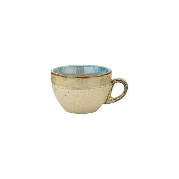 70.BW20230 Brew Pottery Sandy Beige Cappuccino Cup 220ml Globe Importers Adelaide Hospitality Supplies