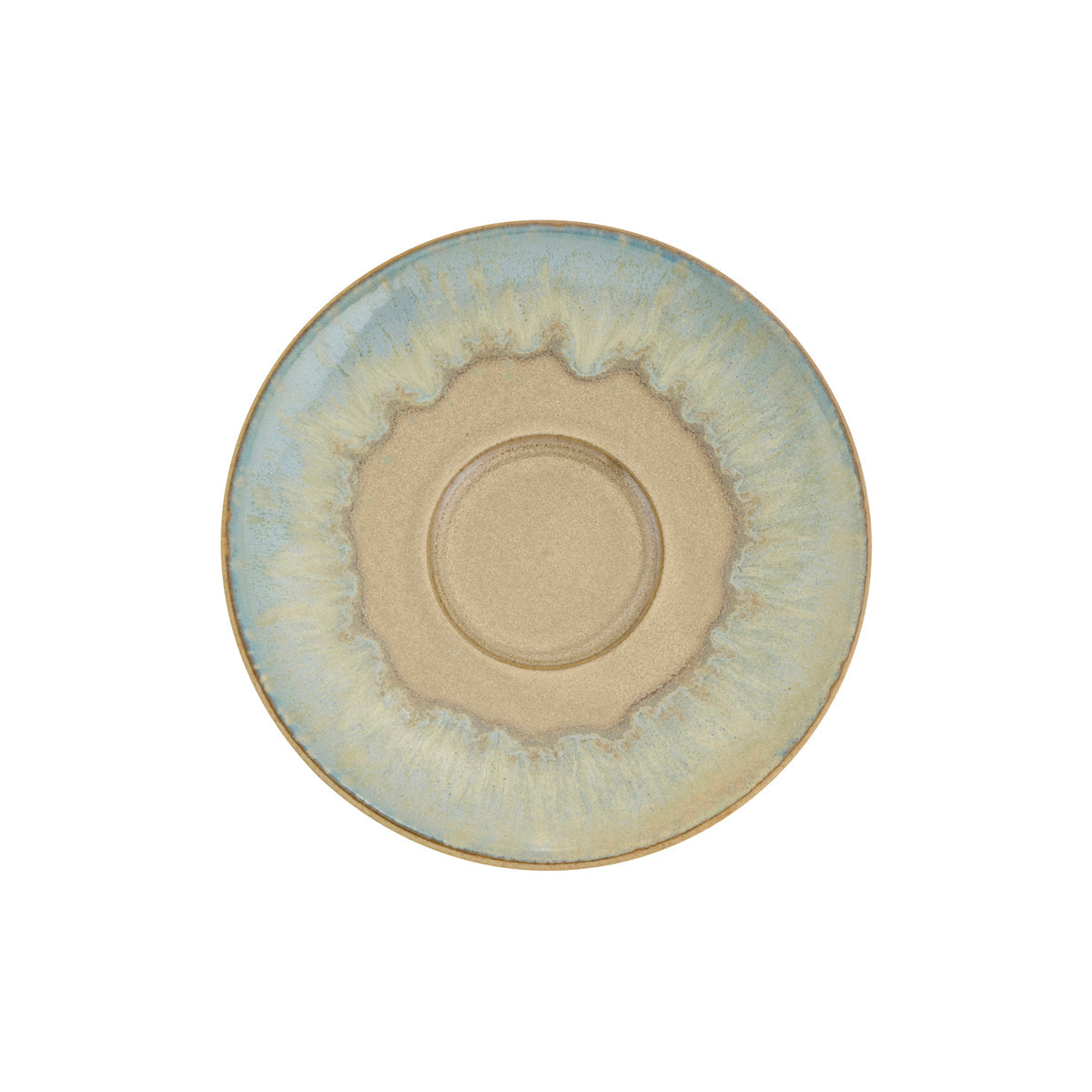 70.BW20250 Brew Pottery Sandy Beige Universal Saucer 167mm Globe Importers Adelaide Hospitality Supplies