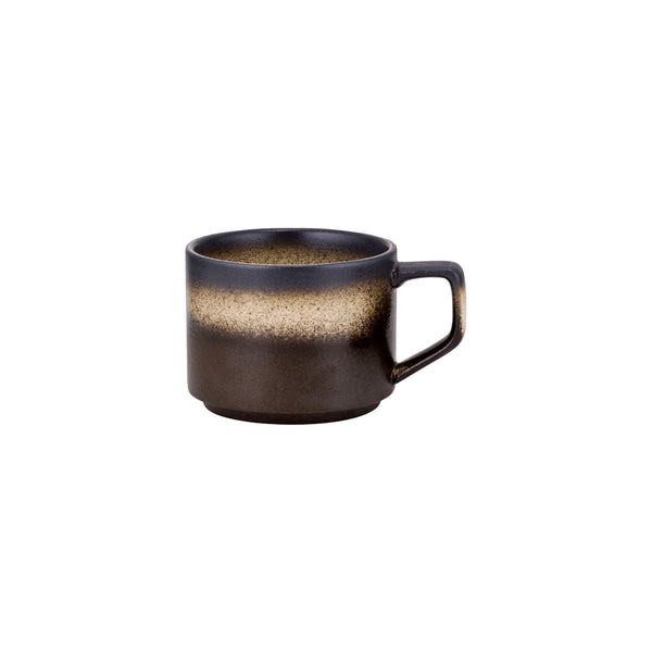 70.BW30030 Brew Pottery Tan Bark Straight-Side Cup 220ml Globe Importers Adelaide Hospitality Supplies