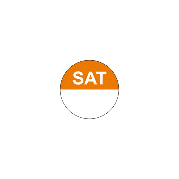 FF.80600 Removable Date Sticker Round Saturday 24mm Globe Importers Adelaide Hospitality Supplies