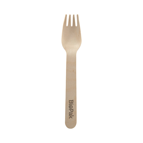 BP.HY-16F BioPak FSC Wooden Fork 160mm Globe Importers Adelaide Hospitality Supplies